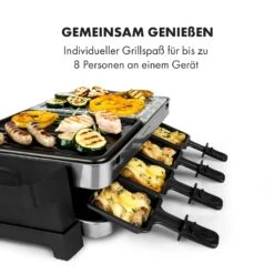Sirloin Raclette 1500W Aluminium / Stein 8 Personen Kontroll-LED 14 Sirloin Raclette 1500W Aluminium / Stein 8 Personen Kontroll-LED -Klarstein 10034275 de 0005 logo