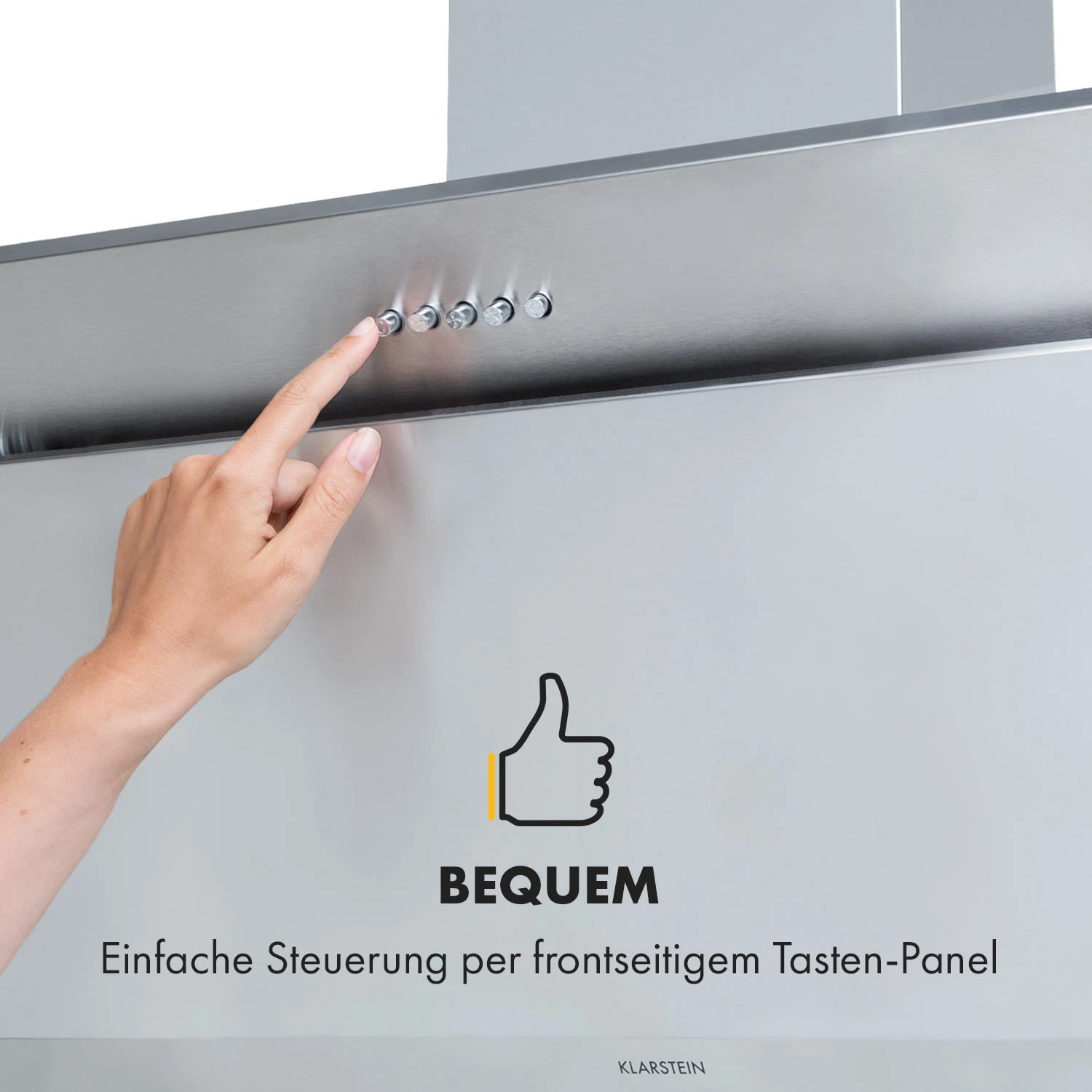 Athena 90 Dunstabzugshaube 90cm 300m³/h 69W Edelstahl 5 Athena 90 Dunstabzugshaube 90cm 300m³/h 69W Edelstahl – Bild 3