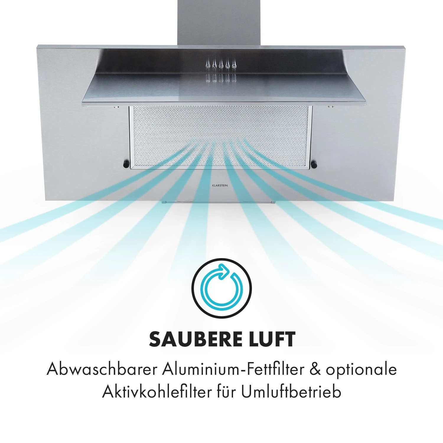 Athena 90 Dunstabzugshaube 90cm 300m³/h 69W Edelstahl 6 Athena 90 Dunstabzugshaube 90cm 300m³/h 69W Edelstahl – Bild 4