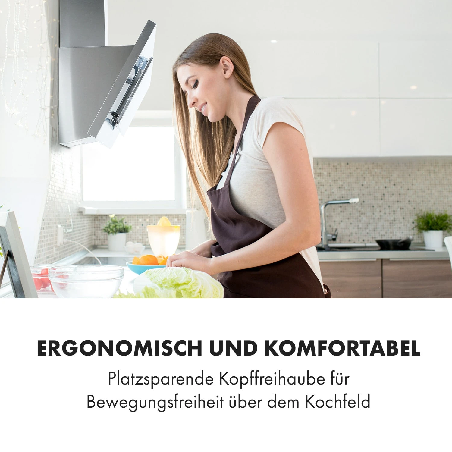 Athena 90 Dunstabzugshaube 90cm 300m³/h 69W Edelstahl 8 Athena 90 Dunstabzugshaube 90cm 300m³/h 69W Edelstahl – Bild 6