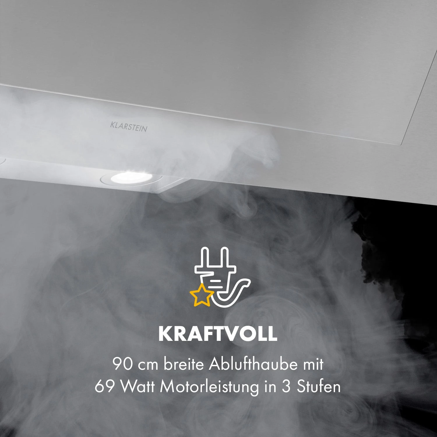 Athena 90 Dunstabzugshaube 90cm 300m³/h 69W Edelstahl 10 Athena 90 Dunstabzugshaube 90cm 300m³/h 69W Edelstahl – Bild 8