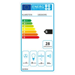 Athena 90 Dunstabzugshaube 90cm 300m³/h 69W Edelstahl 23 Athena 90 Dunstabzugshaube 90cm 300m³/h 69W Edelstahl -Klarstein 10034395 energy label