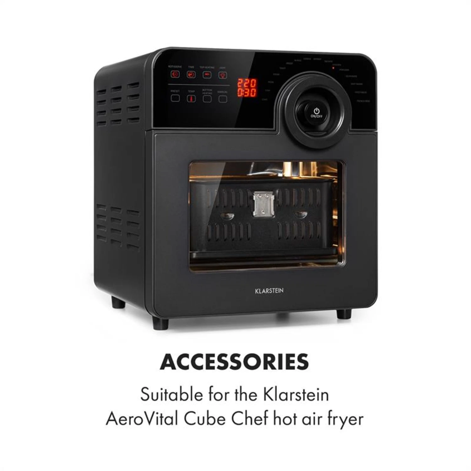 AeroVital Cube Chef Heißluftfritteuse Frittierkorb Zubehör Edelstahl 4 AeroVital Cube Chef Heißluftfritteuse Frittierkorb Zubehör Edelstahl – Bild 2