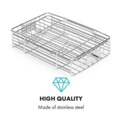 AeroVital Cube Chef Heißluftfritteuse Steak-Käfig Zubehör Edelstahl -Klarstein 10034408 yy 0004 logo Klarstein AeroVital Cube Chef Steak Kaefig