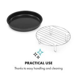 AeroVital Cube Chef Pizzateller Hoher Grilleinsatz Zubehör Edelstahl 9 AeroVital Cube Chef Pizzateller Hoher Grilleinsatz Zubehör Edelstahl -Klarstein 10034411 yy 0005 logo Klarstein AeroVital Cube Chef Pizzateller