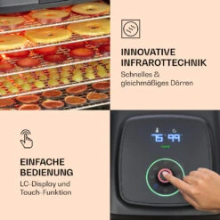 Florida Jerky Dörrautomat Infrarot 500W 4 Programme 35 Bis 75 °C 11 Florida Jerky Dörrautomat Infrarot 500W 4 Programme 35 Bis 75 °C -Klarstein 10034430 de 0003 logo