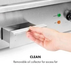 Grillmeile 3000G Elektrogrill 3000W Grillplatte 54,5x35cm Glatt -Klarstein 10034447 yy 0007 logo Klarstein Grillmeile 3000G Pro Elektrogrill glatt