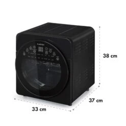 AeroVital Easy Touch Heißluftfritteuse 1700W 14l Timer 16 Programme Schwarz 17 AeroVital Easy Touch Heißluftfritteuse 1700W 14l Timer 16 Programme Schwarz -Klarstein 10034452 yy 0008 logo Klarstein AeroVital easy touch Fritteuse schwarz