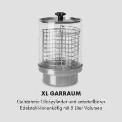 Wurstfabrik Pro 550 Hot Dog Maker 550W 2 Spieße 5L 30-100°C Edelstahl 15 Wurstfabrik Pro 550 Hot Dog Maker 550W 2 Spieße 5L 30-100°C Edelstahl -Klarstein 10034453 de 0004 logo