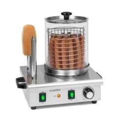 Wurstfabrik Pro 550 Hot Dog Maker 550W 2 Spieße 5L 30-100°C Edelstahl
