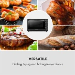 Masterchef 45 Mini-Backofen 45l 2000W 100-230 °C Timer Schwarz 15 Masterchef 45 Mini-Backofen 45l 2000W 100-230 °C Timer Schwarz -Klarstein 10034496 yy 0007 logo Klarstein Masterchef 45 Mini Backofen 45l schwarz
