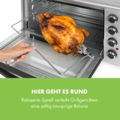 Masterchef 45 Mini-Backofen 45l 2000W 100-230 °C Timer Silber 16 Masterchef 45 Mini-Backofen 45l 2000W 100-230 °C Timer Silber -Klarstein 10034497 de 0006 logo
