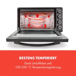 Masterchef 60 Mini-Backofen 60l 2000W 100-230 °C Timer Schwarz 13 Masterchef 60 Mini-Backofen 60l 2000W 100-230 °C Timer Schwarz -Klarstein 10034498 de 0003 logo