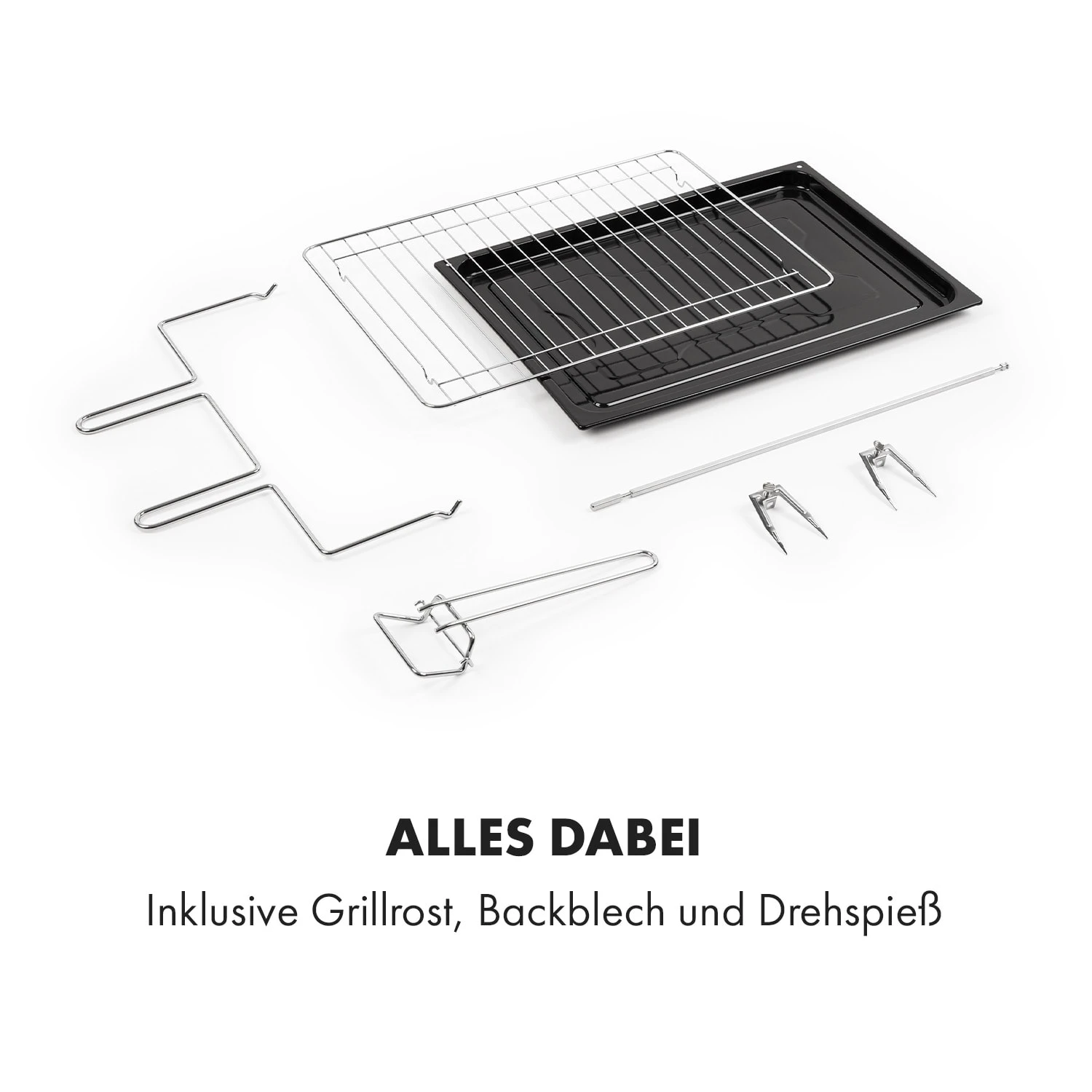 Masterchef 60 Mini-Backofen 60l 2000W 100-230 °C Timer Schwarz 10 Masterchef 60 Mini-Backofen 60l 2000W 100-230 °C Timer Schwarz – Bild 8