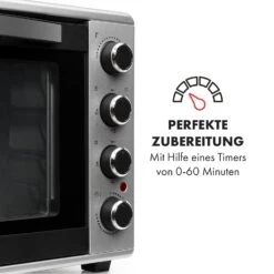 Masterchef 60 Mini-Backofen 60l 2000W 100-230 °C Timer Silber 15 Masterchef 60 Mini-Backofen 60l 2000W 100-230 °C Timer Silber -Klarstein 10034499 de 0005 logo