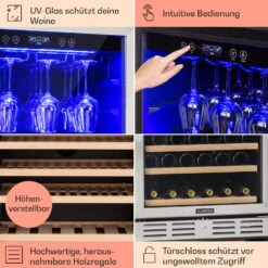 Vinovilla Grande 127 Built-in Uno Weinkühlschrank 320 Ltr 127 Fl. LED 13 Vinovilla Grande 127 Built-in Uno Weinkühlschrank 320 Ltr 127 Fl. LED -Klarstein 10034524 DE 0005 usp
