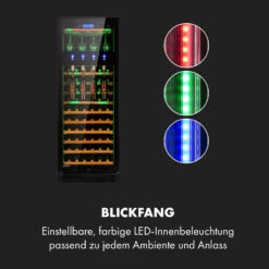 First Class 84 Weinkühlschrank 4 Dispenser 84 Fl. 5-22°C Touch Glastür 15 First Class 84 Weinkühlschrank 4 Dispenser 84 Fl. 5-22°C Touch Glastür -Klarstein 10034564 de 0004 logo