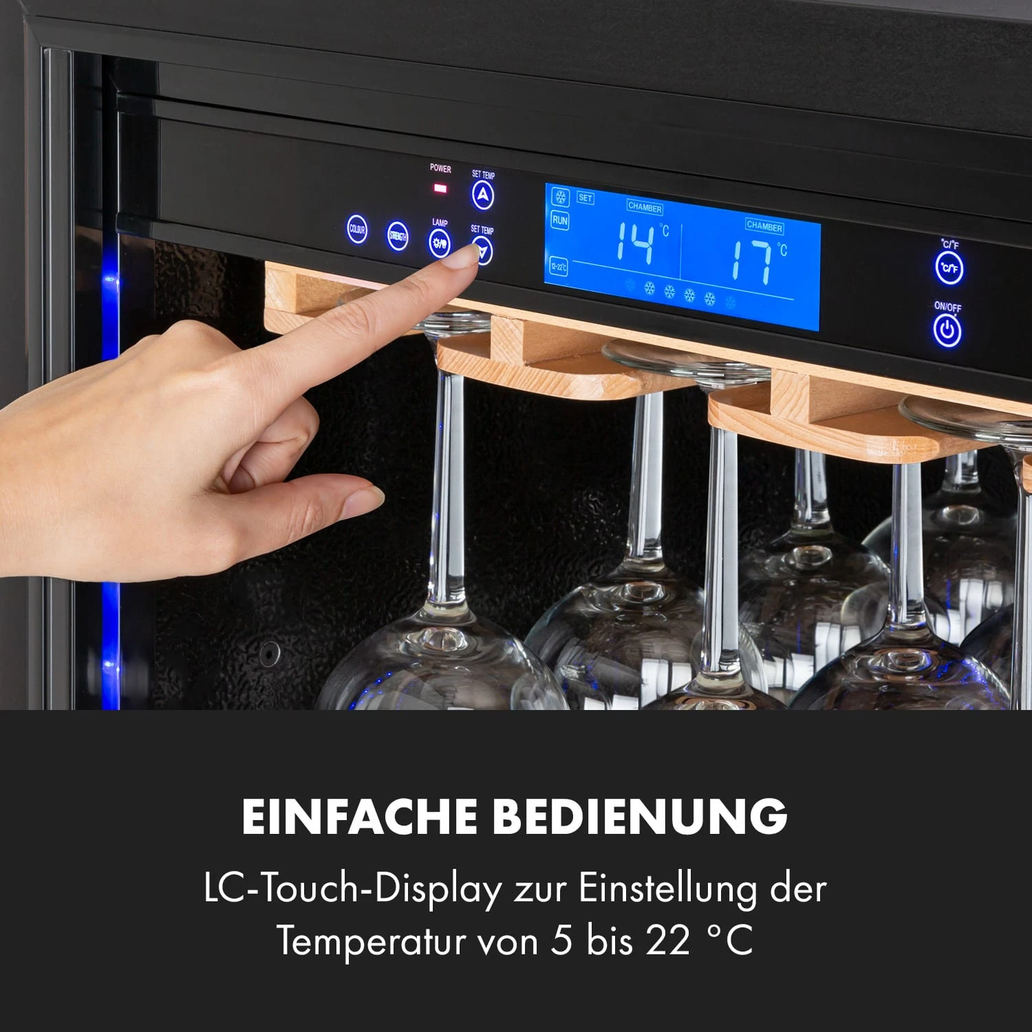 First Class 84 Weinkühlschrank 4 Dispenser 84 Fl. 5-22°C Touch Glastür 8 First Class 84 Weinkühlschrank 4 Dispenser 84 Fl. 5-22°C Touch Glastür – Bild 6
