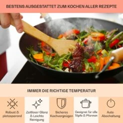 EasyCook Keramikkochfeld 6100W Drehregler Schwarz -Klarstein 10034604 de 0005 usp