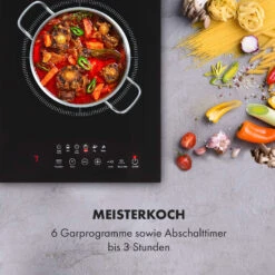 Cook N Roll Induktionskochfeld 2000W Timer 10 Stufen Bratenthermometer -Klarstein 10034708 de 0008 logo