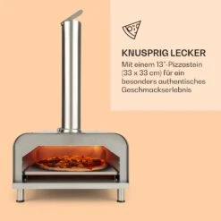 Diavolo Pizza-Pelletofen Inkl. Pizzastein Thermometer Edelstahl -Klarstein 10034709 de 0003 logo