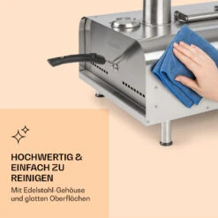 Diavolo Pizza-Pelletofen Inkl. Pizzastein Thermometer Edelstahl -Klarstein 10034709 de 0005 logo