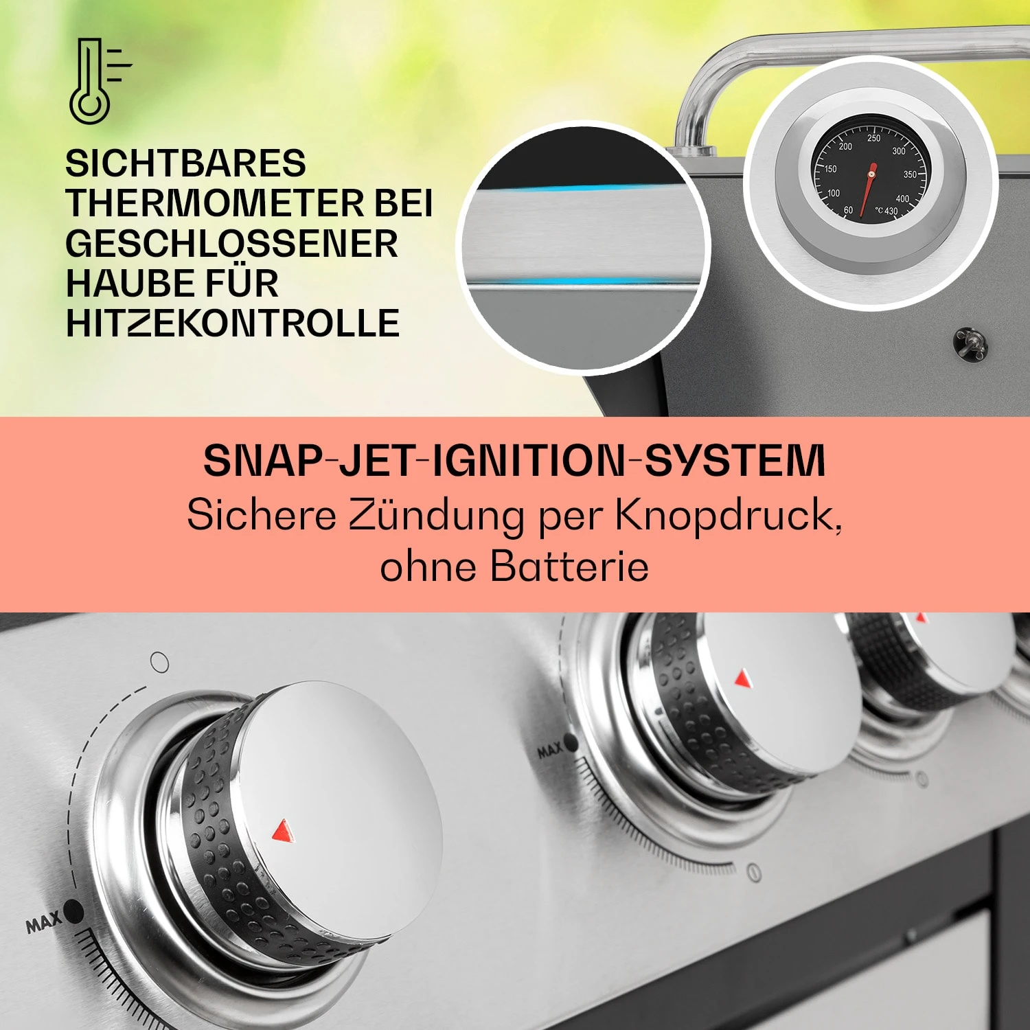 Tomahawk Gasgrill 4x3,6 KW + 2,7 KW Brenner 66x43,5 Cm Grill Edelstahl 6 Tomahawk Gasgrill 4x3,6 KW + 2,7 KW Brenner 66x43,5 Cm Grill Edelstahl – Bild 4