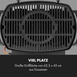 Vanquish Gasgrill 3 Edelstahlbrenner 3 X 3 KW 63,5 X 45 Cm Grillfläche 16 Vanquish Gasgrill 3 Edelstahlbrenner 3 X 3 KW 63,5 X 45 Cm Grillfläche -Klarstein 10034805 de 0006 logo