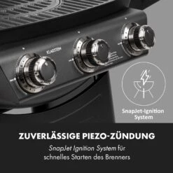 Vanquish Gasgrill 3 Edelstahlbrenner 3 X 3 KW 63,5 X 45 Cm Grillfläche 17 Vanquish Gasgrill 3 Edelstahlbrenner 3 X 3 KW 63,5 X 45 Cm Grillfläche -Klarstein 10034805 de 0007 logo