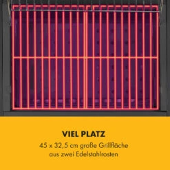 Meat Machine Holzkohlegrill BBQ 45x32,5cm Thermometer Bodenrollen 13 Meat Machine Holzkohlegrill BBQ 45x32,5cm Thermometer Bodenrollen -Klarstein 10034819 de 0003 logo