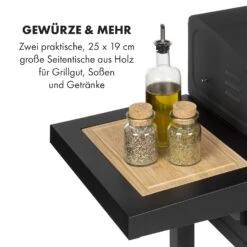 Meat Machine Holzkohlegrill BBQ 45x32,5cm Thermometer Bodenrollen 15 Meat Machine Holzkohlegrill BBQ 45x32,5cm Thermometer Bodenrollen -Klarstein 10034819 de 0005 logo