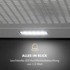 Capannina Unterbau-Abzugshaube 60cm 166m³/h LED Edelstahl -Klarstein 10034859 de 0004 logo