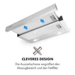 Viola Dunstabzugshaube Edelstahl 59,6 Cm 612m³/h EEK A Silber 16 Viola Dunstabzugshaube Edelstahl 59,6 Cm 612m³/h EEK A Silber -Klarstein 10034862 de 0006 logo