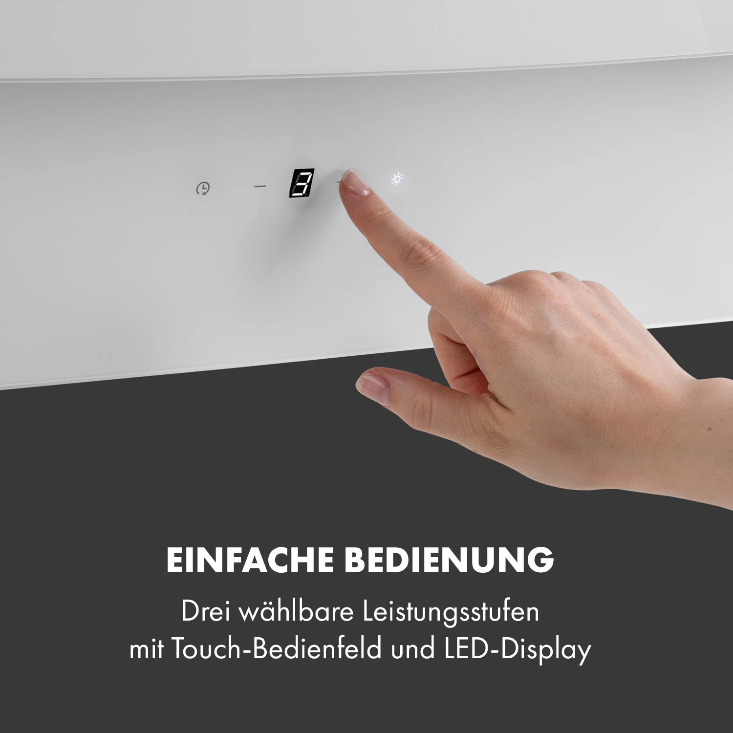 Antonia Dunstabzugshaube Kopffrei 60cm 350m³/h Touch-Bedienfeld Glas 8 Antonia Dunstabzugshaube Kopffrei 60cm 350m³/h Touch-Bedienfeld Glas – Bild 6