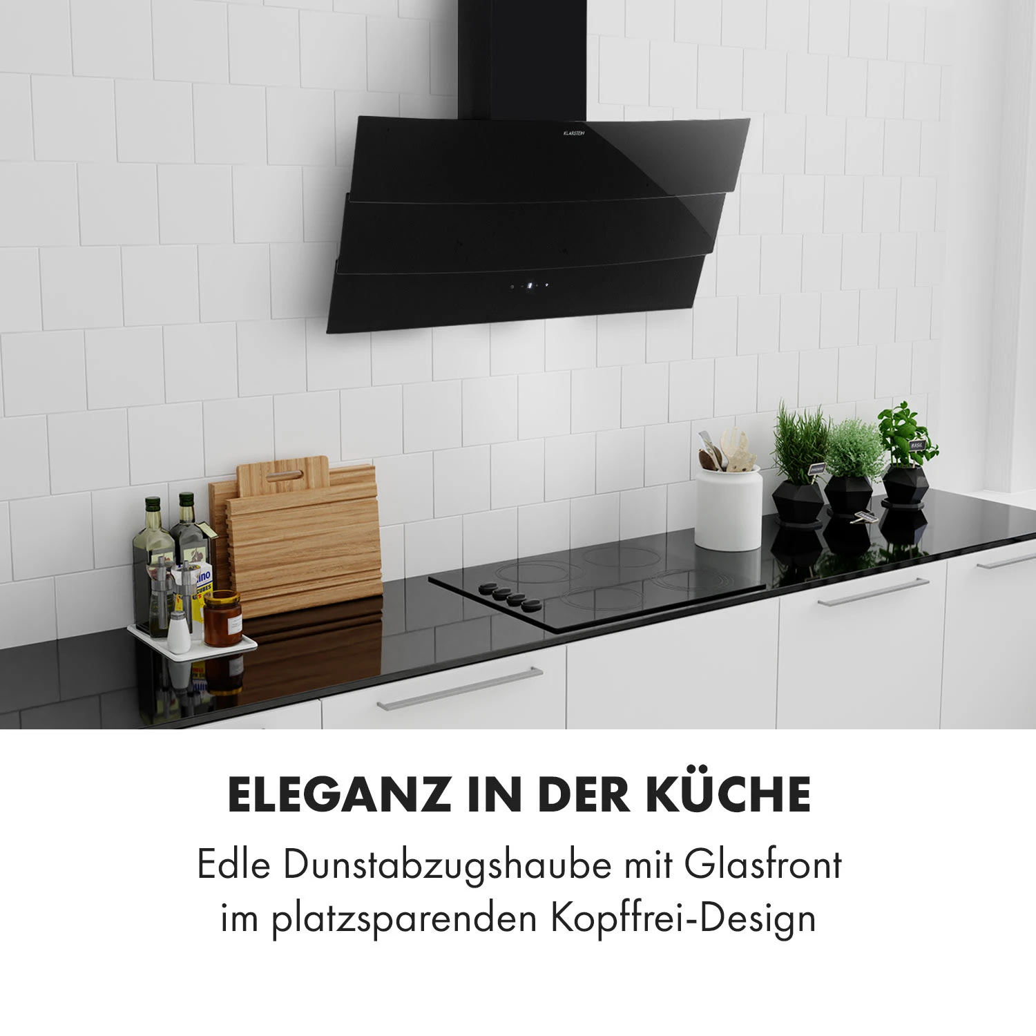 Antonia Dunstabzugshaube Kopffrei 90cm 350m³/h Touch-Bedienfeld Glas 4 Antonia Dunstabzugshaube Kopffrei 90cm 350m³/h Touch-Bedienfeld Glas – Bild 2