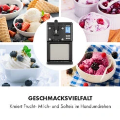 Sweet Sundae Eiscrememaschine Kompressor 1,5l Edelstahl Schwarz -Klarstein 10034911 de 0004 logo