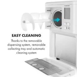 Sweet Sundae Eiscrememaschine Kompressor 1,5l Edelstahl Weiß -Klarstein 10034912 uk 0008 logo Klarstein Sahnehaeubchen Eiscrememaschine weiss