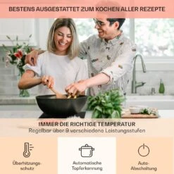 Kochheld Doppel-Induktionskochfeld 2900W Dreh-Regler Glas Schwarz 15 Kochheld Doppel-Induktionskochfeld 2900W Dreh-Regler Glas Schwarz -Klarstein 10034946 de 0005 usp