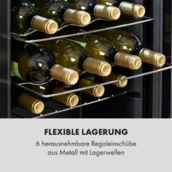 Shiraz 28 Uno Weinkühlschrank 74l 28Fl Touch-Bedienfeld 5-18°C -Klarstein 10035029 de 0008 logo