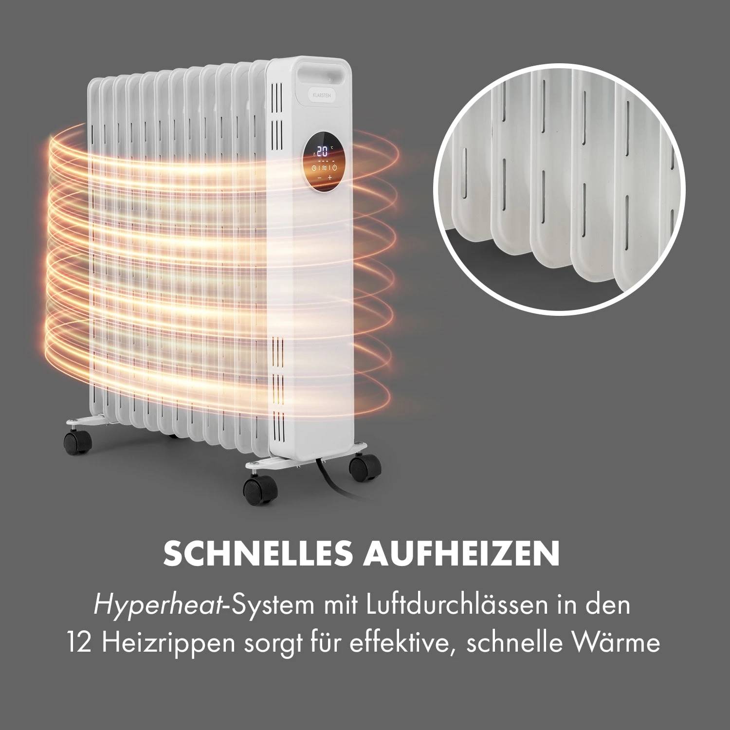 Thermaxx Heatstream Ölradiator 2500W 5-35 °C 24h-Timer 6 Thermaxx Heatstream Ölradiator 2500W 5-35 °C 24h-Timer – Bild 4