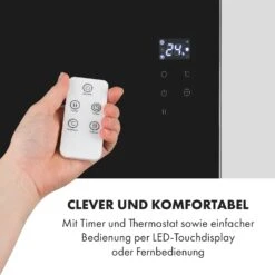 Hot Spot Crystal Spotless Smart Infrarotheizung 59x112cm 750W App-Steuerung -Klarstein 10035065 de 0005 logo