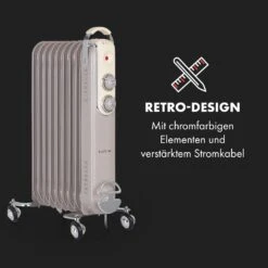 Thermaxx Retroheat Ölradiator 2000W Bodenrollen 12 Thermaxx Retroheat Ölradiator 2000W Bodenrollen -Klarstein 10035080 de 0003 logo