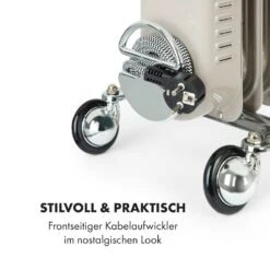 Thermaxx Retroheat Ölradiator 2000W Bodenrollen 16 Thermaxx Retroheat Ölradiator 2000W Bodenrollen -Klarstein 10035080 de 0007 logo