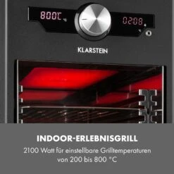 Steakreaktor Core Indoor Grillgerät Hochtemperaturgrill 2100W 800°C -Klarstein 10035085 de 0005 logo
