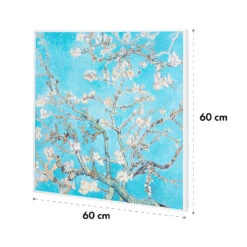 Wonderwall Air Art Smart Infrarotheizung 60x60cm 350W Wandinstallation App-Steuerung Mandelblüten -Klarstein 10035112 yy 0009 logo Klarstein Wonderwall Air Art Smart 350W 60x60 Blsm