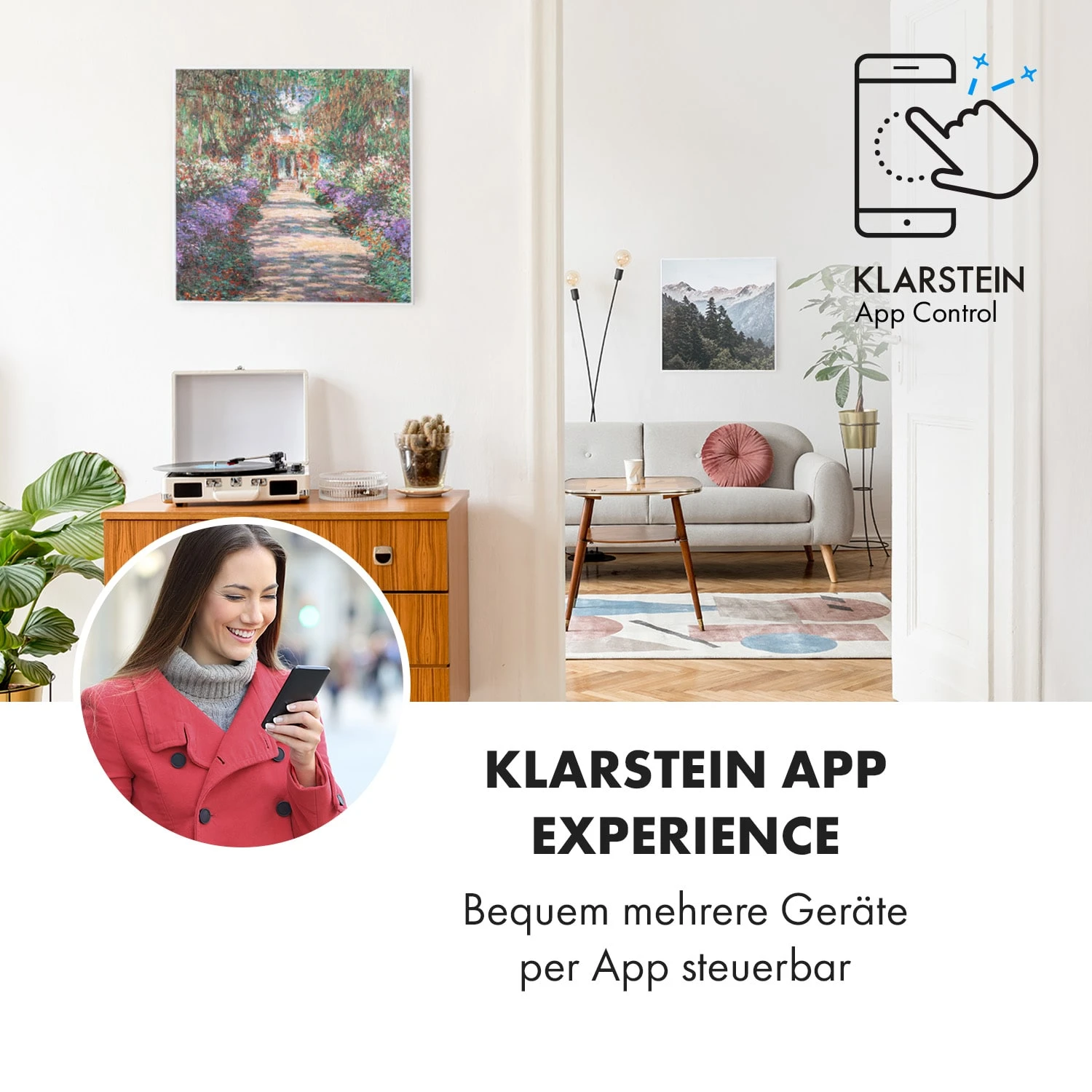 Wonderwall Air Art Smart Infrarotheizung 60x60cm 350W Wandinstallation App-Steuerung Gartenweg 4 Wonderwall Air Art Smart Infrarotheizung 60x60cm 350W Wandinstallation App-Steuerung Gartenweg – Bild 2