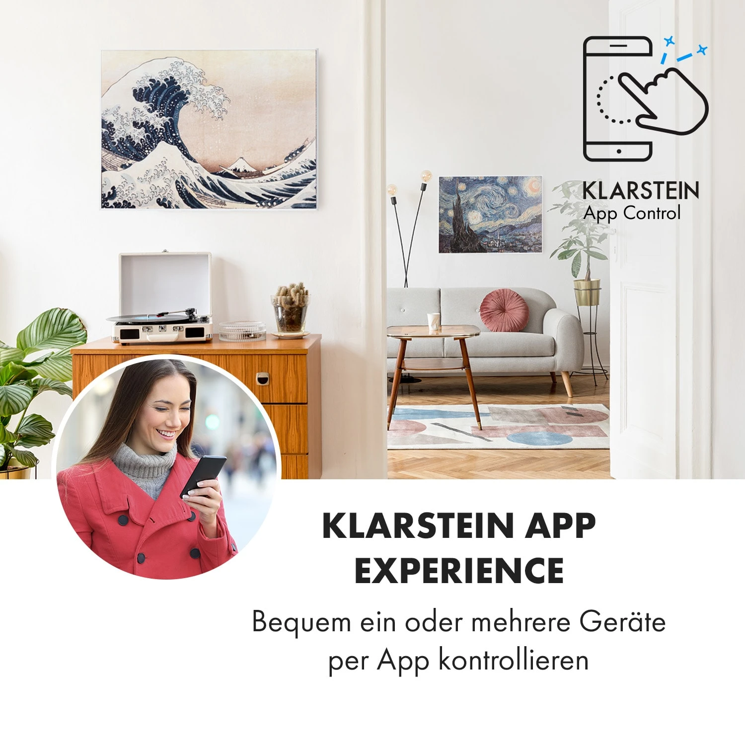 Wonderwall Air Art Smart Infrarotheizung 80x60cm 500W Wandmontage Welle 4 Wonderwall Air Art Smart Infrarotheizung 80x60cm 500W Wandmontage Welle – Bild 2