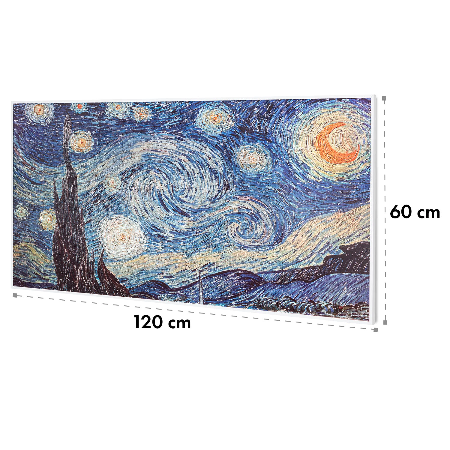 Wonderwall Air Art Smart Infrarotheizung 120x60cm 700W Wandinstallation App-Steuerung Sternennacht 11 Wonderwall Air Art Smart Infrarotheizung 120x60cm 700W Wandinstallation App-Steuerung Sternennacht – Bild 9