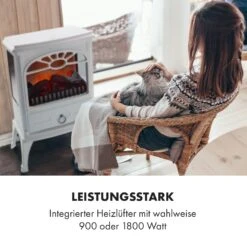 Leoben Elektrischer Kamin 900 / 1800 W Thermostat PanoramaView -Klarstein 10035148 de 0003 logo