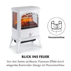Leoben Elektrischer Kamin 900 / 1800 W Thermostat PanoramaView -Klarstein 10035148 de 0007 logo